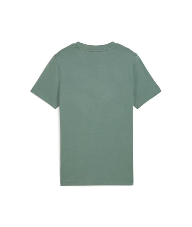 Camiseta Puma Essentials Script G Niña Verde Moon