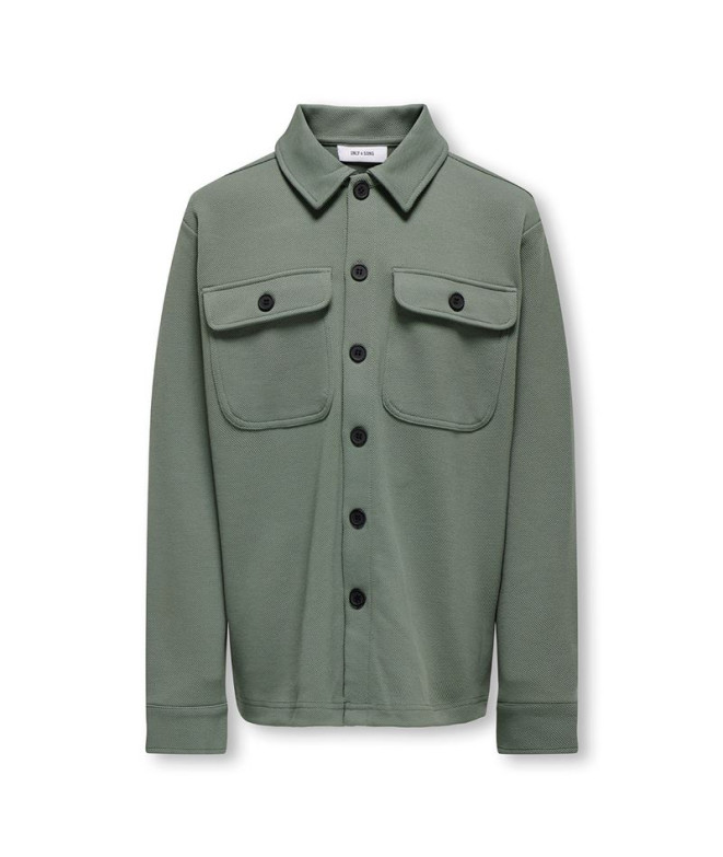 Chemise Only & Sons Osjnew Kodyl Over Noos Castor Gray Enfant