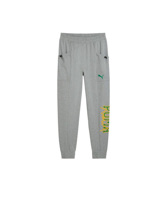 Pantalón de Baloncesto Puma Rival Rage Tech Hombre Gris