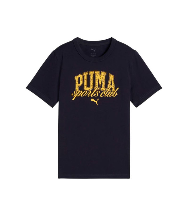 Camiseta Puma Class Graphic Infantil Azul Marino
