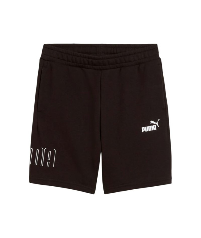 Pantalón Puma Sport Graphic Infantil Negro