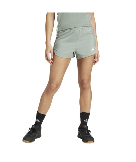 Pantalons de Fitness adidas Pacer Wvn High Femme Vert/Blanc 2