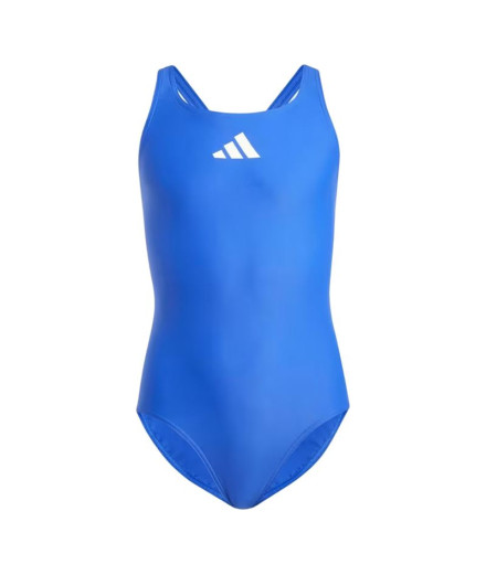 Maillot de bain de Natation adidas 3 Bars Sol St Fille Bleu