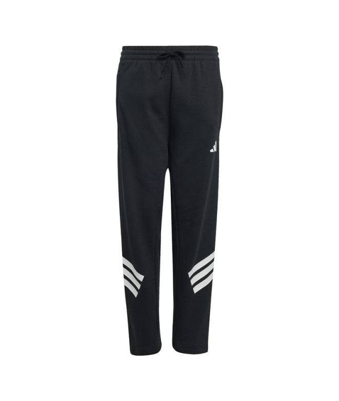 Calça adidas Future Icons 3Bandas Ank Infantil Preto/Branco