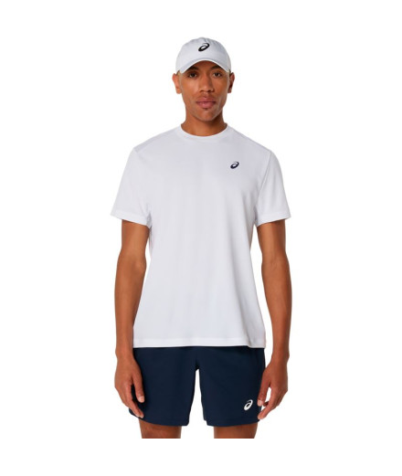 Camiseta de Tênis ASICS Court Ss Top Homem Branco Camiseta de Tênis ASICS Court Ss Top Homem Branco