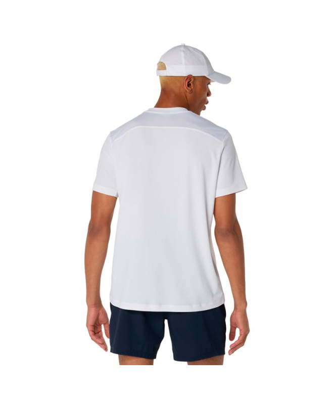 Camiseta de Tênis ASICS Court Ss Top Homem Branco