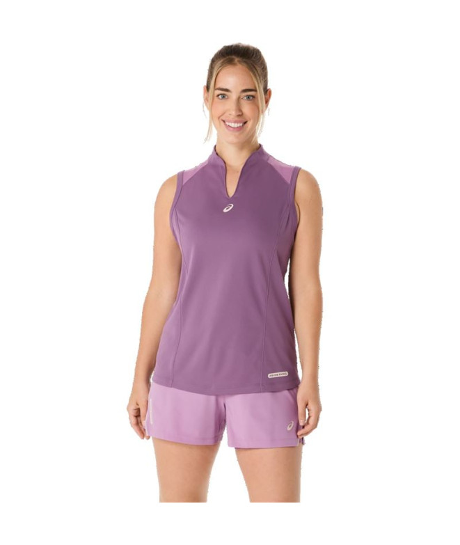 Camiseta Tirantes de Padel ASICS Padel Court Tank Mulher Roxo