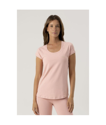 Camiseta de Fitness Ditchill T-Shirt Ease Mulher Rosa