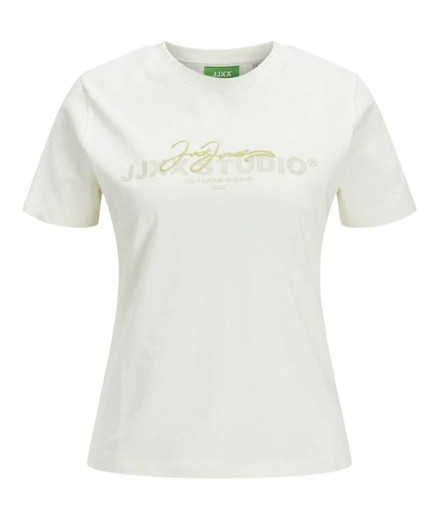 Camiseta Jack and Jones Jxamy Reg Mujer Vanilla Ice