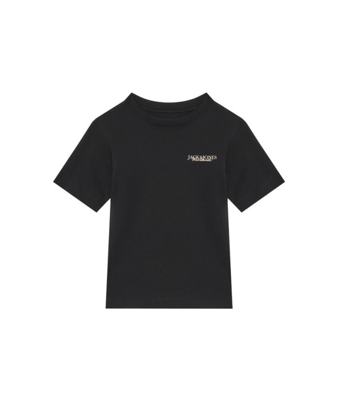 Camiseta Jack and Jones Jorboston Photo w Neck Infantil Preto