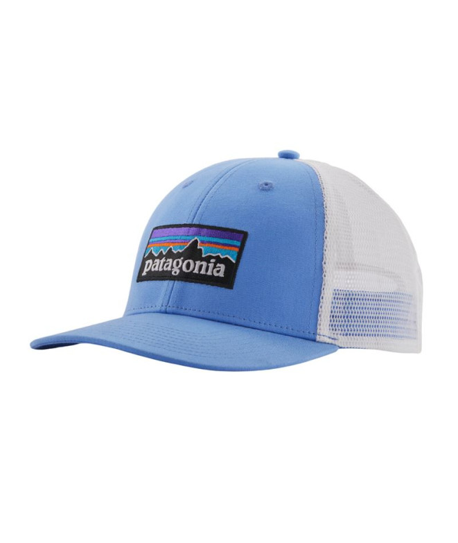 Boné de Montanha Patagonia P-6 Logo Lopro Trucker Azul