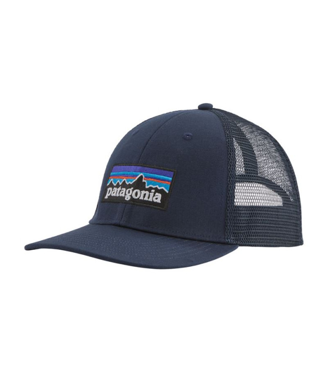 Boné de Montanha Patagonia P-6 Logo Lopro Trucker Azul