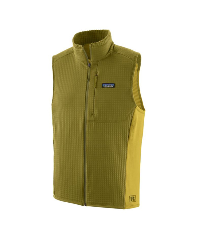 Gilet de Montagne Patagonia R1 Homme Vert