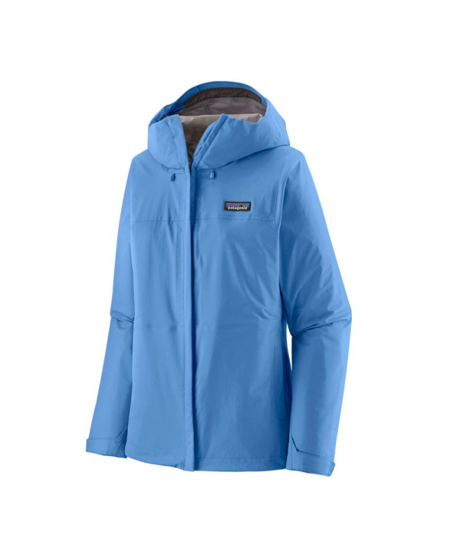 Casaco de Montanha Patagonia Torrentshell 3L Rain Mulher Azul