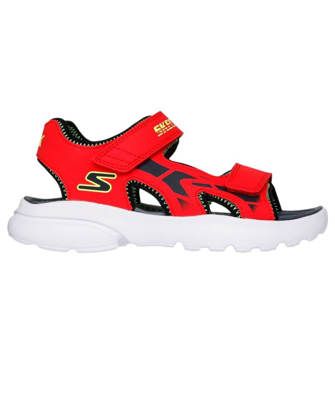 Zapatillas Skechers Razor Splash - Aqua Niño Rojo/Negro