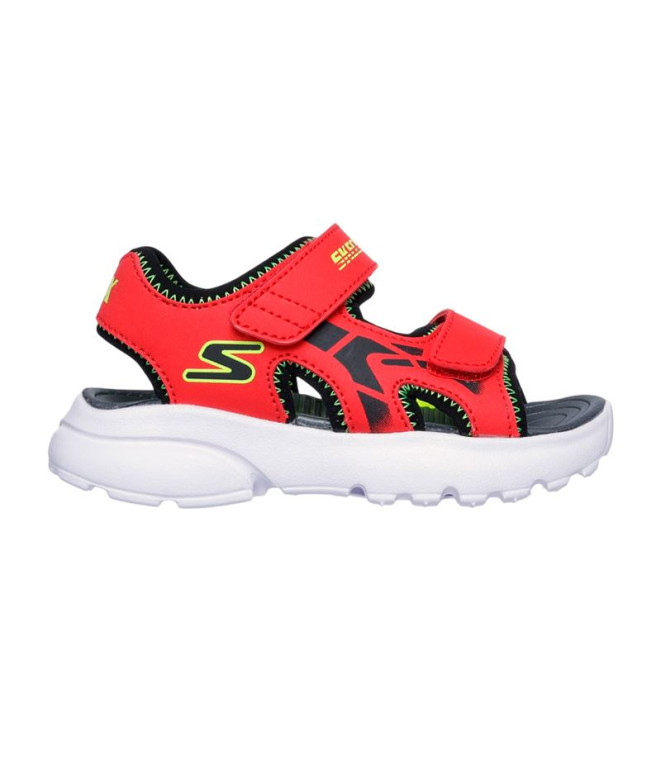 Sapatilhas Skechers Razor Splash - Aqua Menino Vermelho/Preto