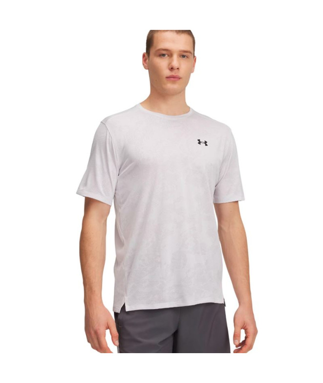 Camiseta Manga Corta de Fitness Under Armour Tech Vent Jcqrd Ss Hombre Gris