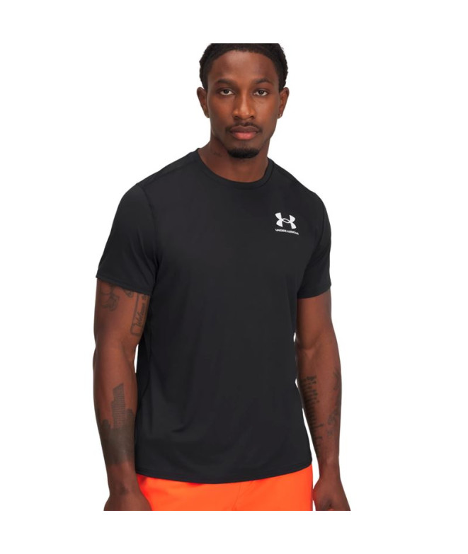 Camiseta Manga Curta Under Armour Heatgear Fitted Ss Homem Preto