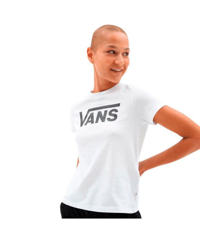 T-shirt Vans Wm Flying Blanc Femme