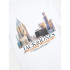 Camiseta Jack and Jones Jorboston Photo w Neck Infantil Branco Brilhante