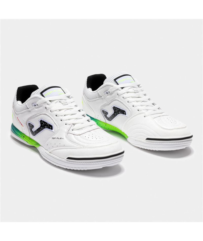 Chaussures Joma Haut Flex 2502 Enfant Blanc Indoor