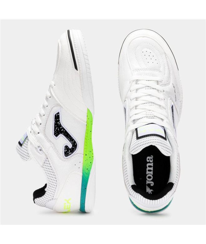 Chaussures Joma Haut Flex 2502 Enfant Blanc Indoor