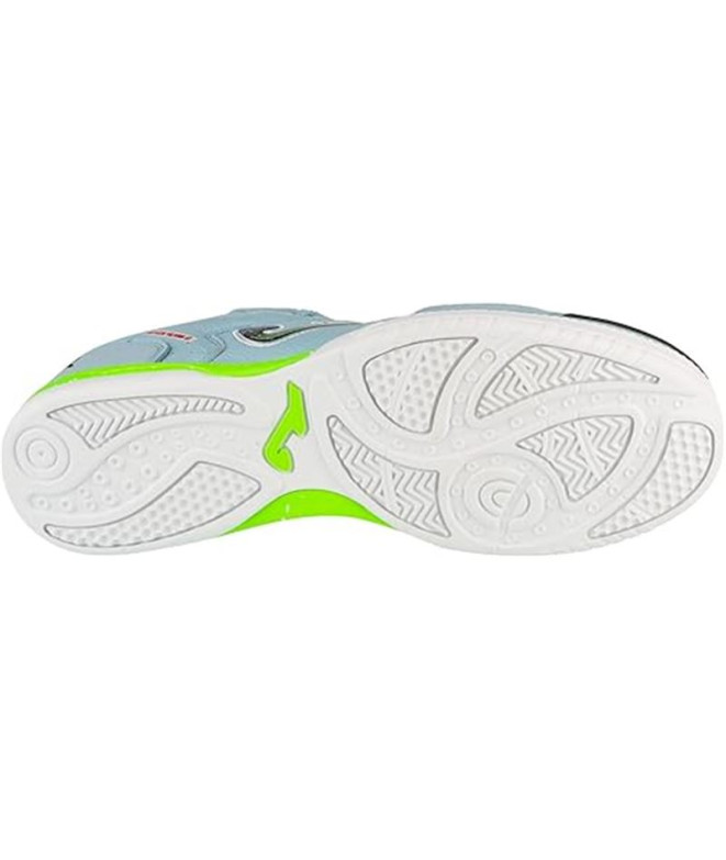 Zapatillas Joma Top Flex 2537 Niño Celeste Indoor