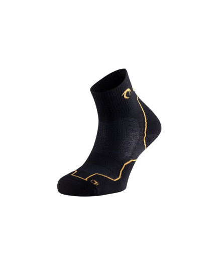 Meias de Montanha Lurbel Terra Three Preto/Amarelo Âmbar