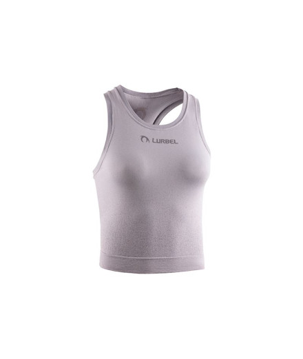 Camiseta de Trail Lurbel Venus Singlet Homem Cinza Gelo