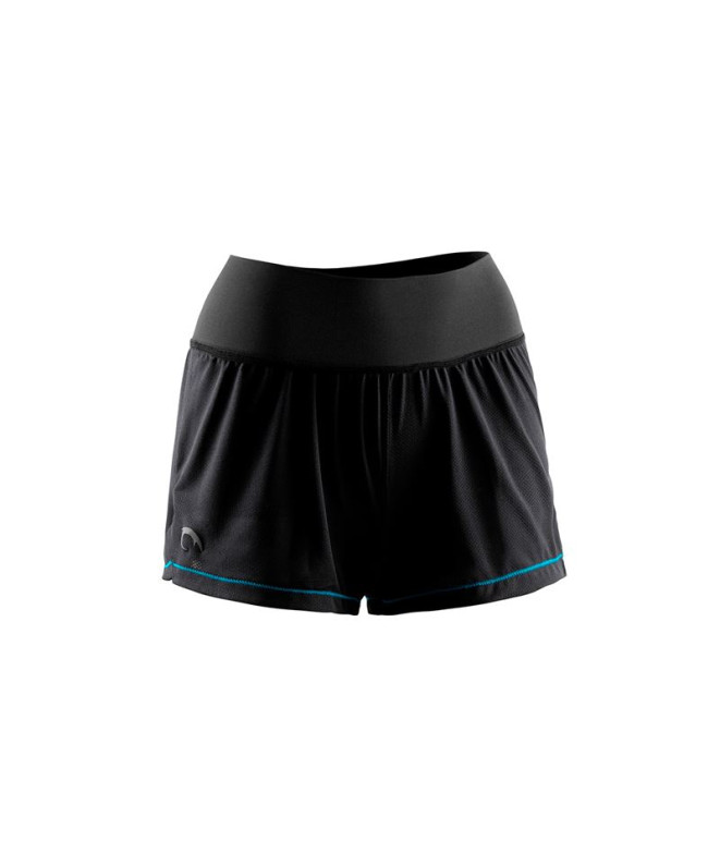 Calça de Trail Lurbel Venus Shorts W Mulher Preto/Turquesa