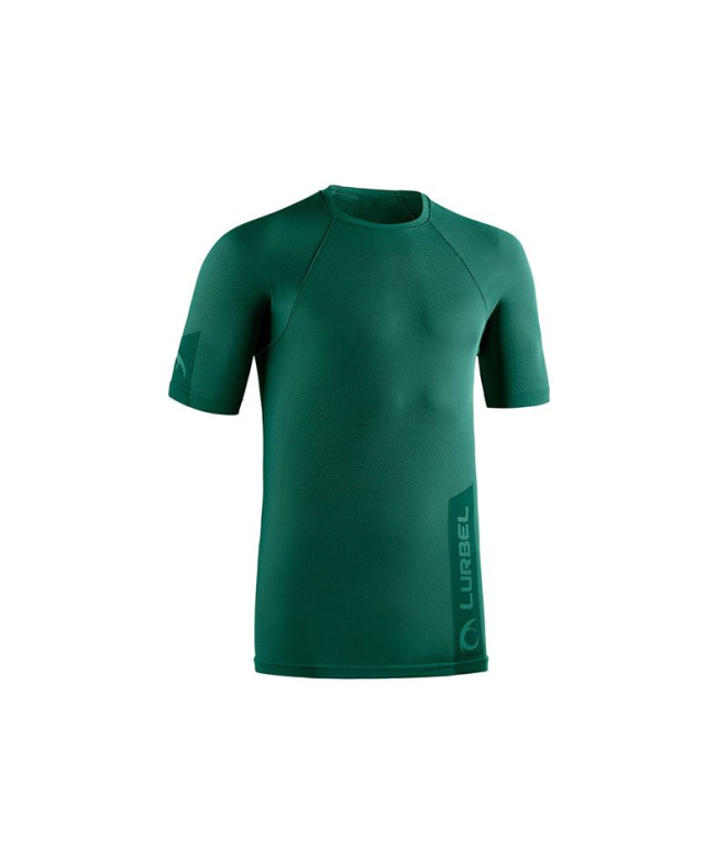 Camiseta de Running Lurbel Halo Short Sleeves Hombre Verde Golf/Negro