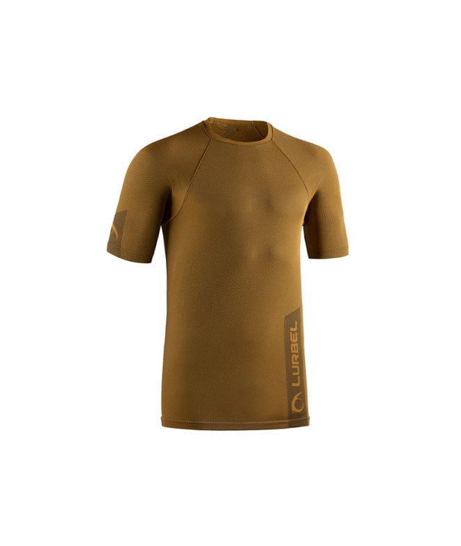 Camiseta de Running Lurbel Halo Short Sleeves Hombre Amarillo Ambar/Negro