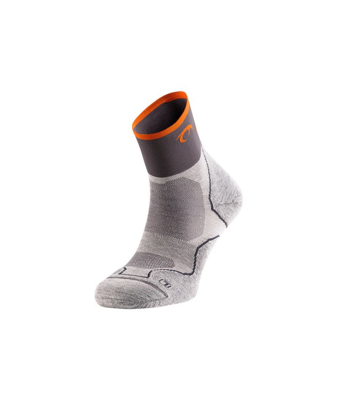 Calcetines de Trail Lurbel Desafio Four Gris Hielo/Naranja
