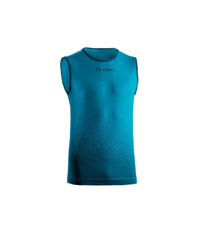 Camiseta de Trail Lurbel Samba Singlet Hombre Turquesa/Negro