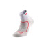 Meias de Running Lurbel Race Three Cinza Gelo/Vermelho