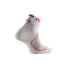 Meias de Running Lurbel Race Three Cinza Gelo/Vermelho