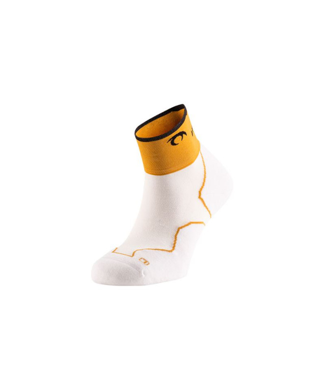 Calcetines de Trail Lurbel Desafio Three Blanco/Amarillo Ambar