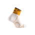 Meias de Trail Lurbel Desafio Three Branco/Amarelo Âmbar