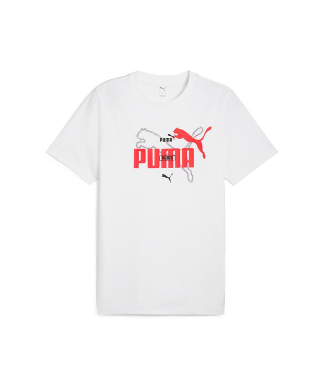 Camiseta Puma Essentials Logo Lab Summer Hombre Blanco