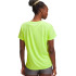 T-shirt à Manches Courtes de Fitness Under Armour Tech Ssc- Twist Femme Jaune