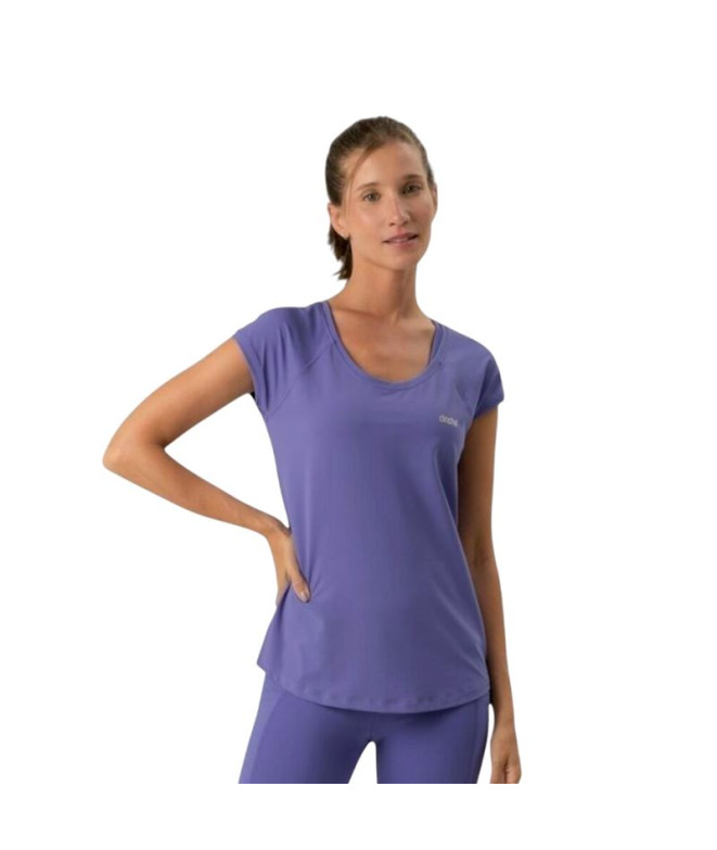 Camiseta de Fitness Ditchill T-Shirt Ease Mulher Hortensia