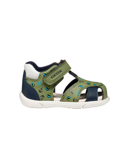Sandales Geox Multy Enfant Pistache/Bleu Marine