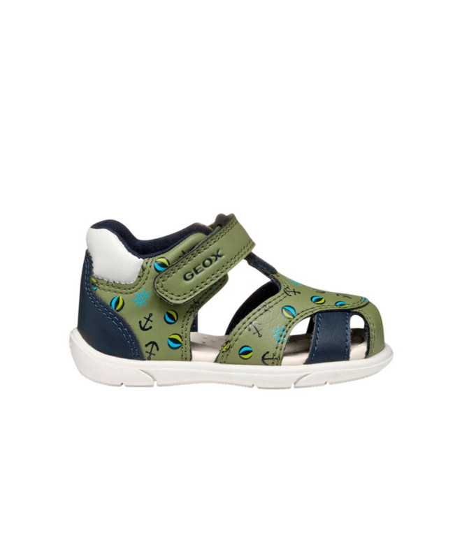 Sandalias Geox Multy Niño Pistacho/Azul Marino