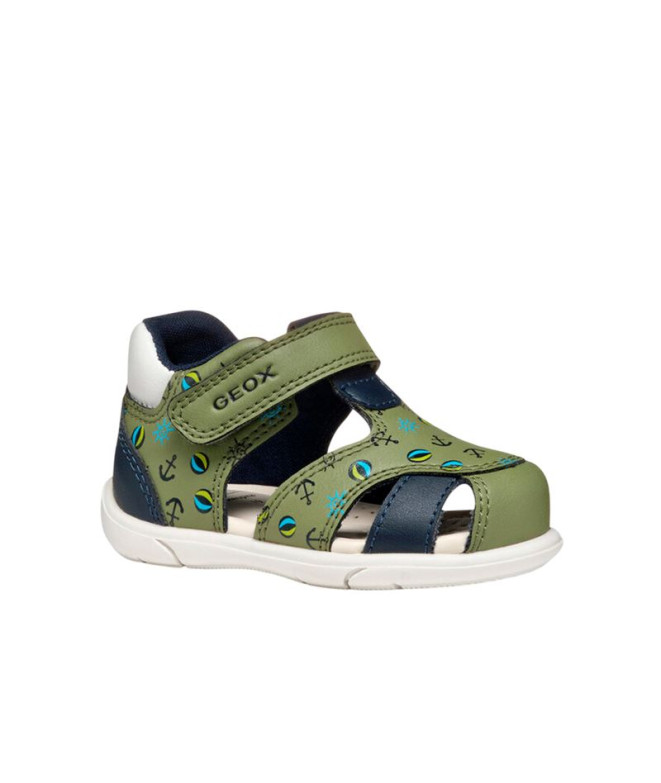 Sandalias Geox Multy Niño Pistacho/Azul Marino