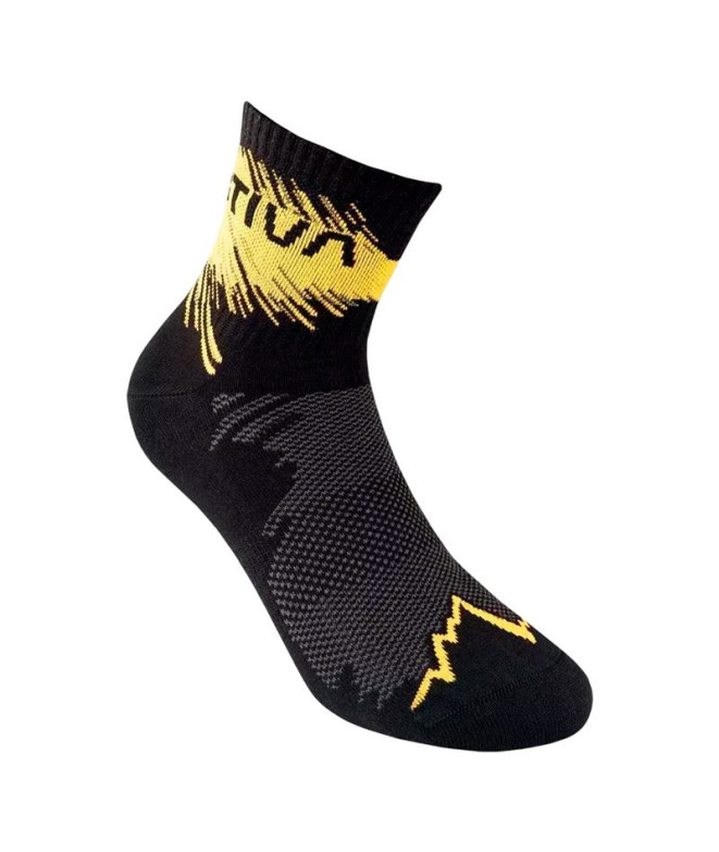 Chaussettes de Trail La Sportiva Sprint Trail Socks Noir/Jaune