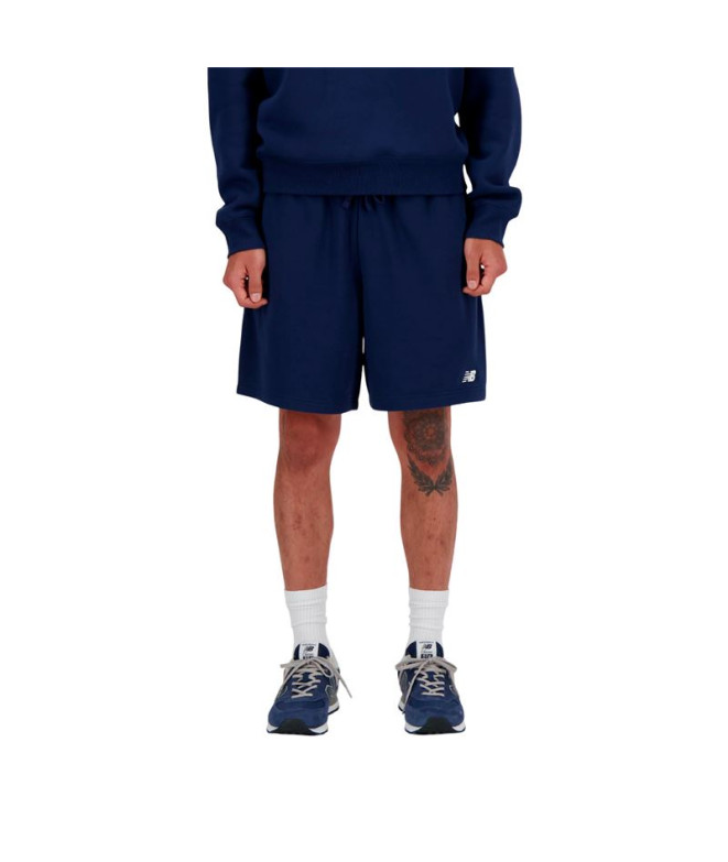 Pantalones New Balance Sport Essentials French Terry 7 Hombre Azul Marino