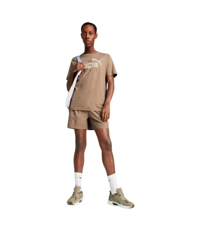 T-shirt Puma Essentials Logo Lab Été Homme Marron