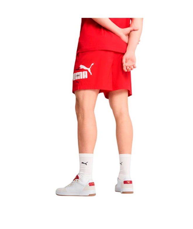 Calça Puma Essentials Logo Lab Wo Homem Vermelho