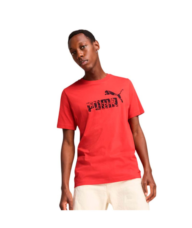 Calça Puma Essentials Tape Woven Homem Vermelho