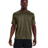 Camiseta de Fitness Under Amour Tech Vent Ss Homem Verde